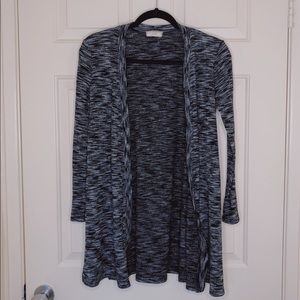 grey cardigan